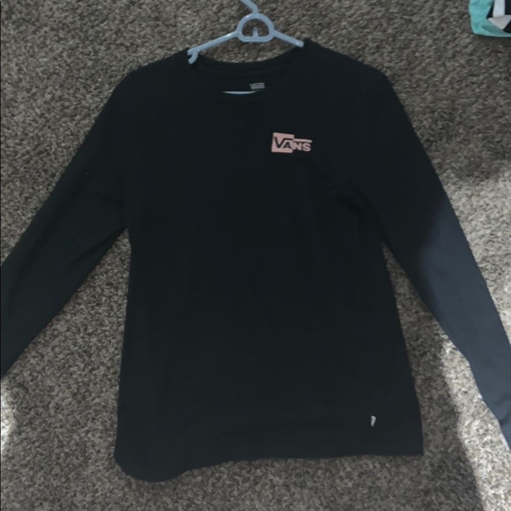 Vans black and pink long sleeve tee-shirt